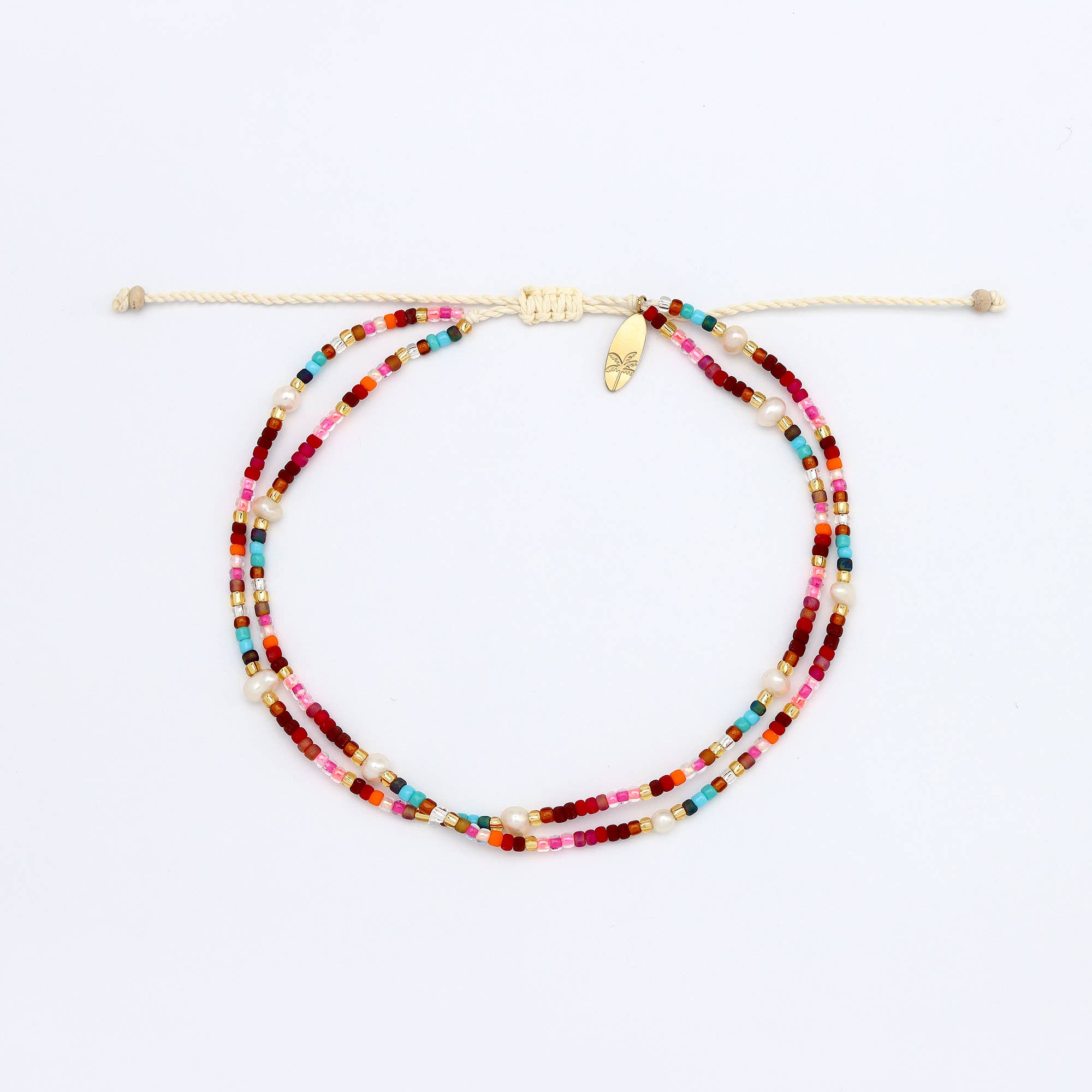 Pineapple Island - Wholesale Anklet - Golden Hour Colourful Beaded Anklet9