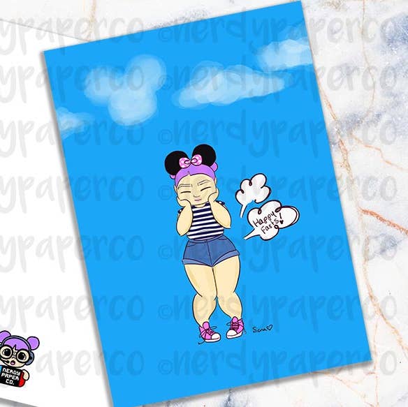 HAPPY FARTS | BEAUTIFUL GIRLS - Hand Drawn Planner Dashboard- DB011 for wholesale by NERDY PAPER CO.