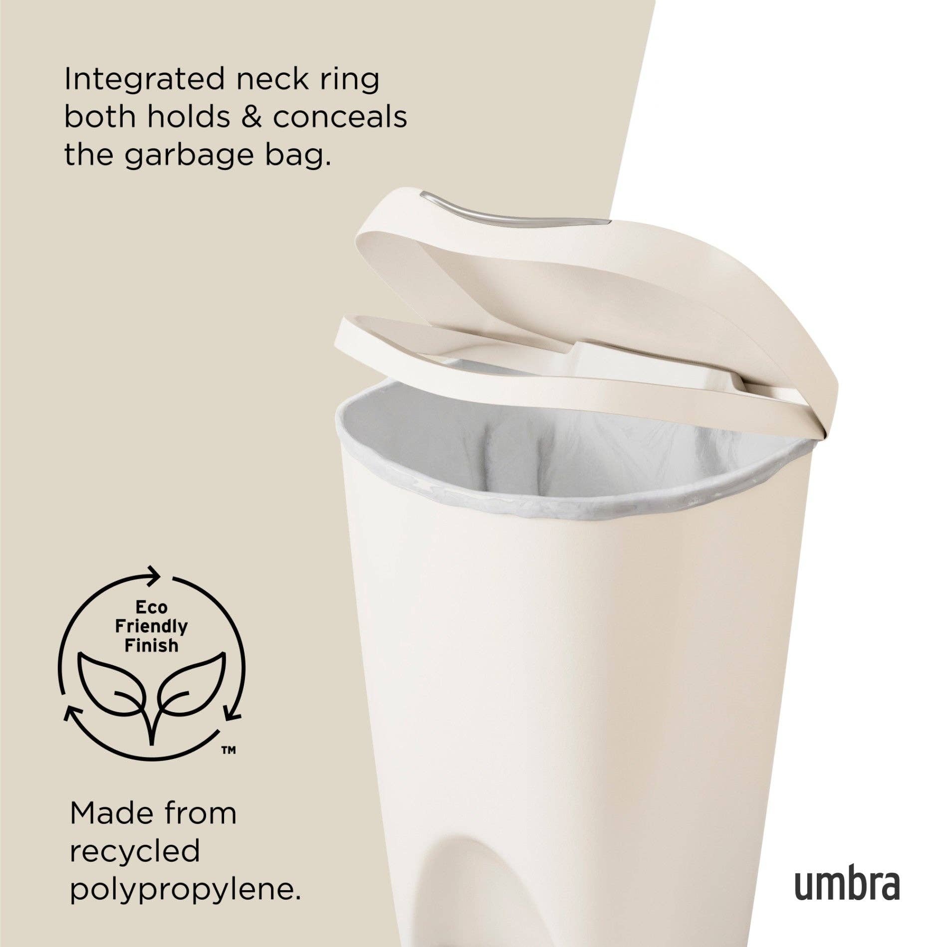 Umbra - Wholesale Trashcan/Trash Bin - Brim Step On Trash Can6