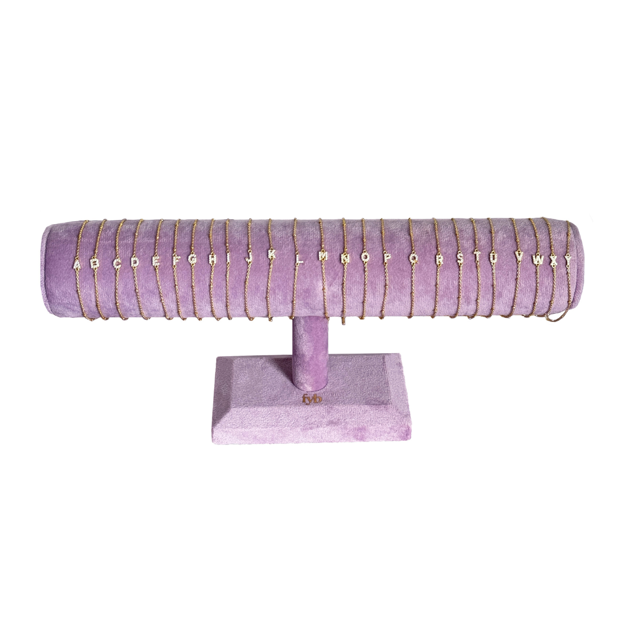 fyb jewelry - Wholesale Charm/Dangle Bracelet - PETITE INITIAL CHAIN BRACELET5