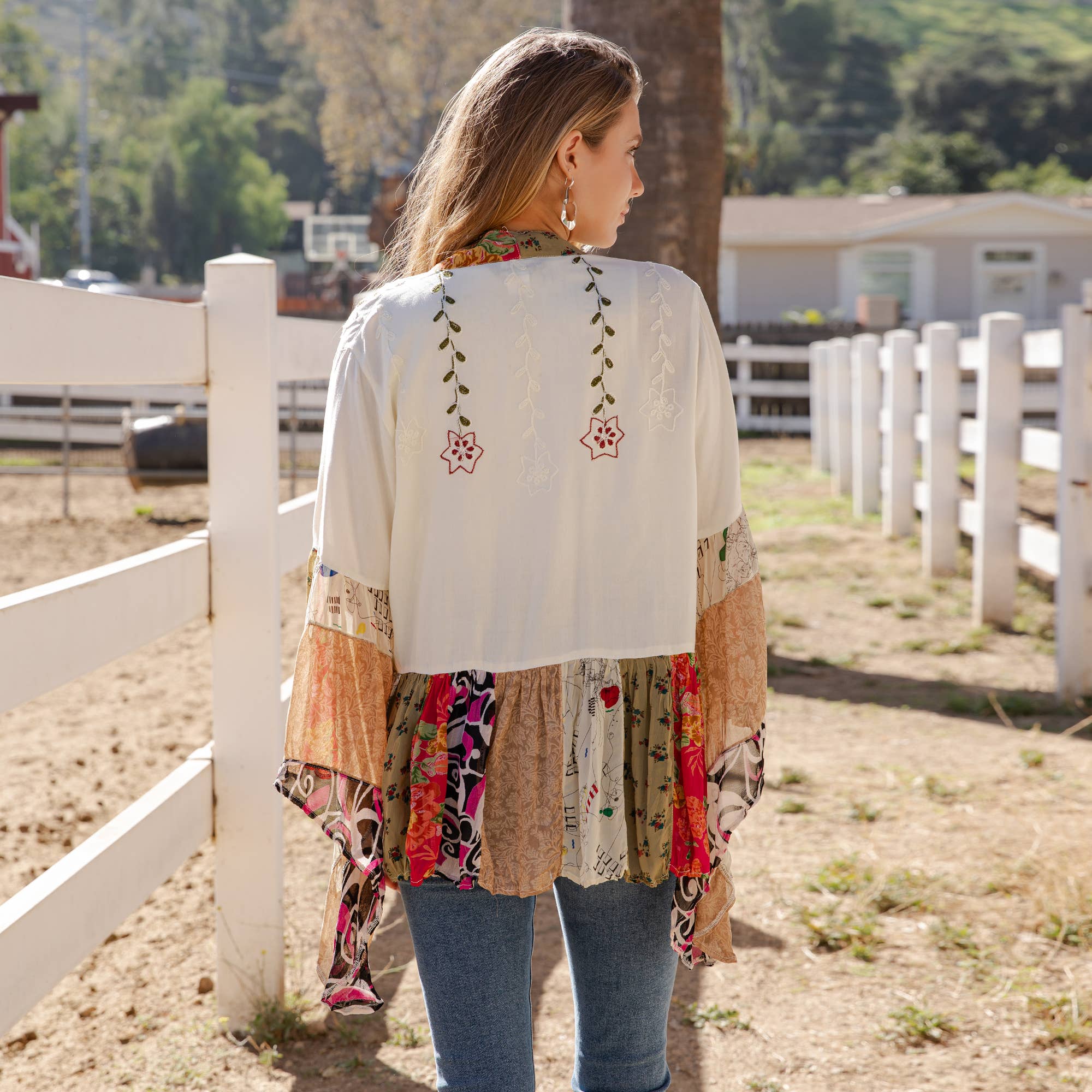 Young Threads - Wholesale Kimono - Women's - Elegant Kimono-Inspired Frill Shrug - New Style18