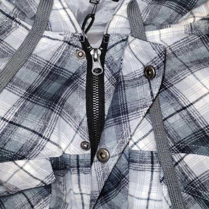 Grand Sierra - Wholesale Jacket - Men's - Men's Insulated Lined Flannel Jacket with Hood2