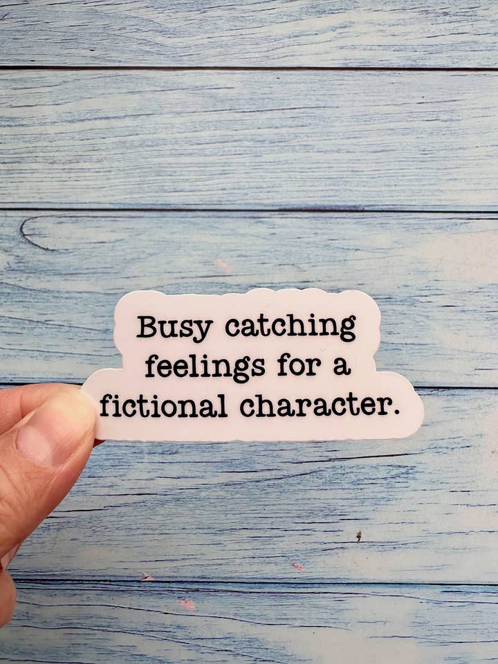 Autocollant pour amoureux des livres, autocollant livresque amusant pour la vente par Melanie Feltham Art