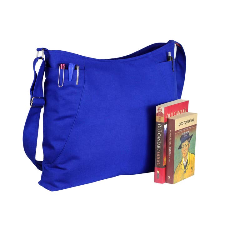 Bolso bandolera tipo hobo de lona para mujer, bolsillos, bolso de uso diario para venta al por mayor de hippirhino