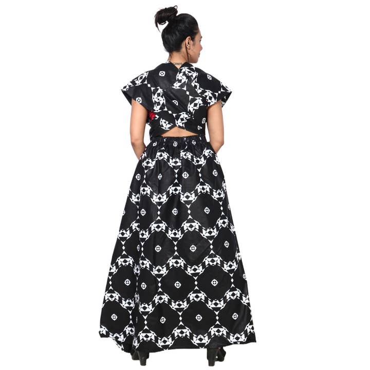 African Stars - Wholesale Dress - Women's - Women's Multi Way Style Maxi Dress -- FI-68L9