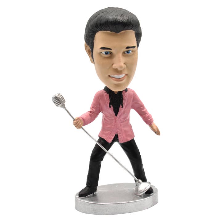 MID-SOUTH PRODUCTS - Wholesale Decorative Figurine - Elvis Dashboard Wobbler - Pink