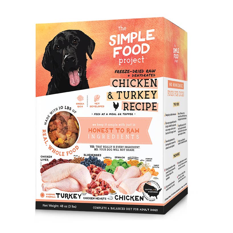 The Simple Food Project - Wholesale Pet Food - Dog - Chicken & Turkey Recipe for Dogs1