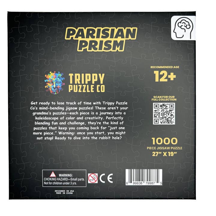 Trippy Puzzle Co - Wholesale Puzzle - Adult - Parisian Prism Classic Jigsaw Puzzle 1000PC