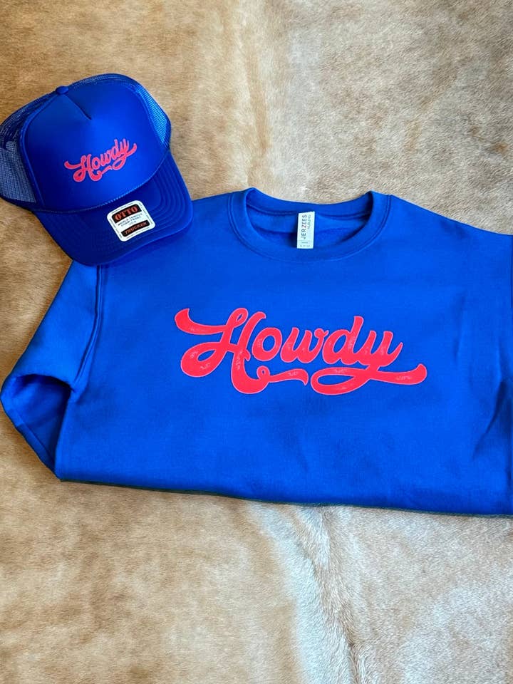Howdy Sweatshirt - Adult for wholesale by Steel Horse Apparel
