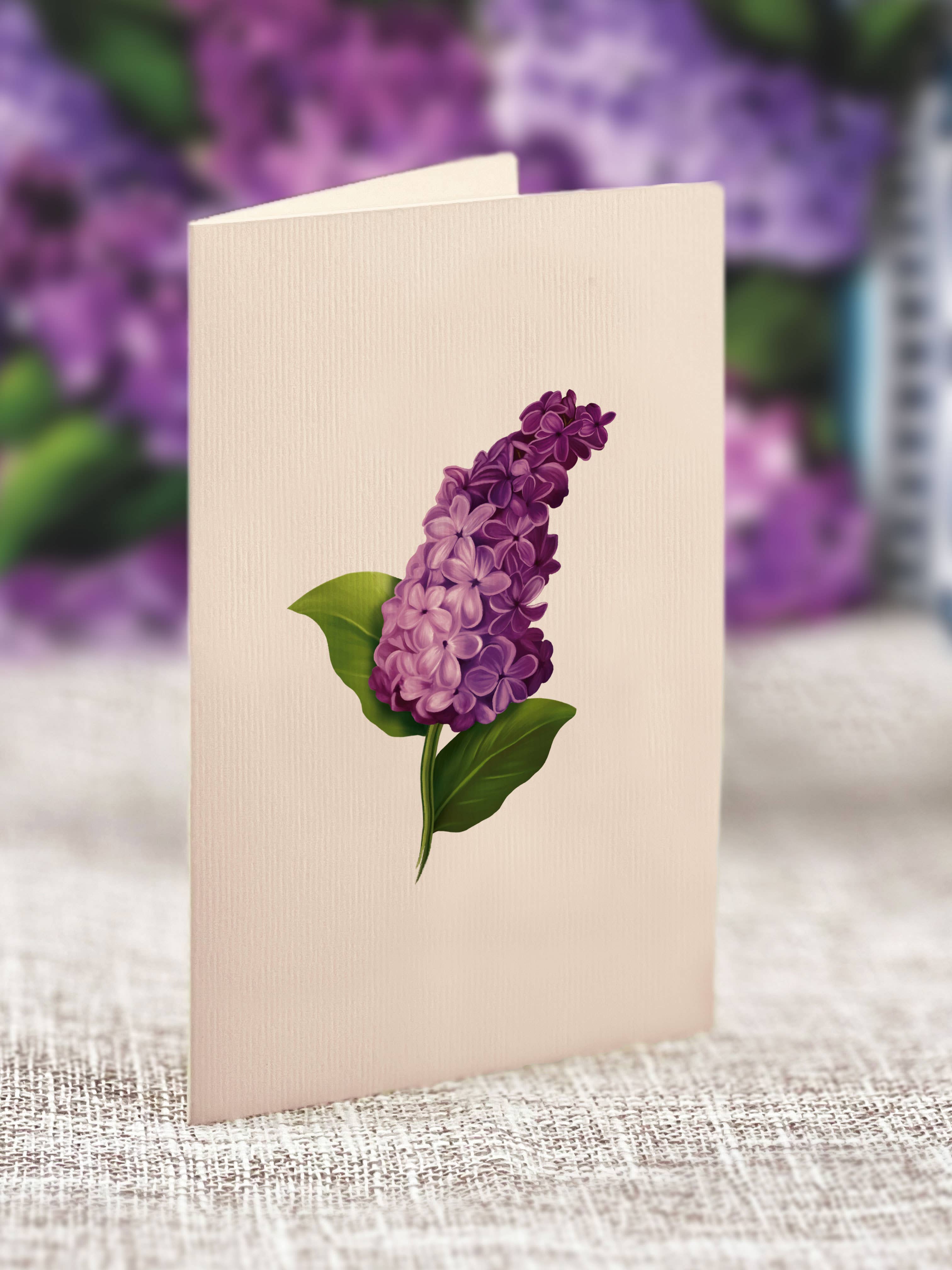 FreshCut Paper LLC - Wholesale Everyday Greeting Card - Mini Garden Lilacs  (10 Pop-up Greeting Cards)4