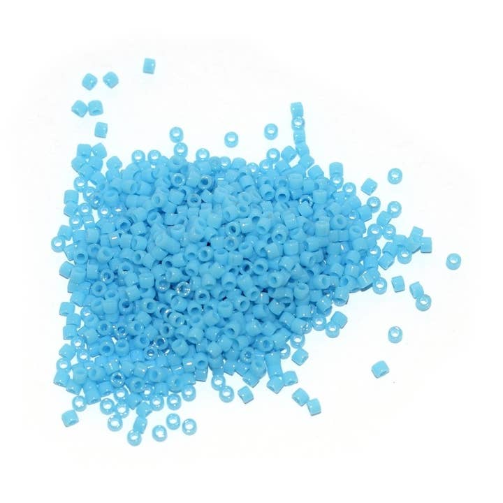 5g Miyuki Delica 11/0 opaque turquoise blue DB-725 for wholesale by Fais-le toi-même