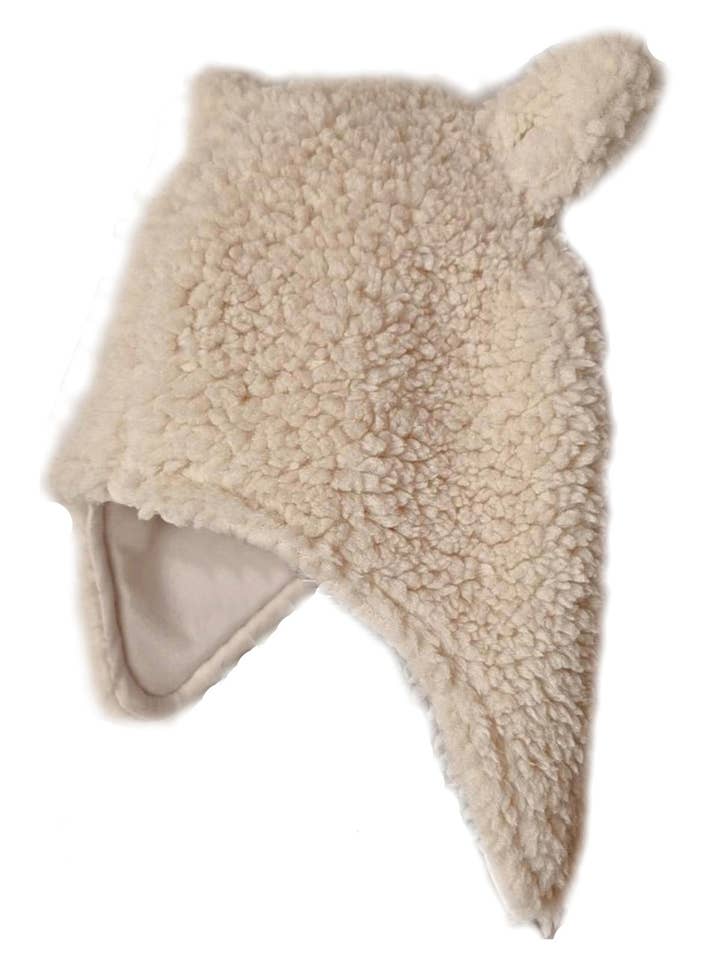 Gorro para niños Teddy Cream para venta al por mayor de Baby Laurel Organics