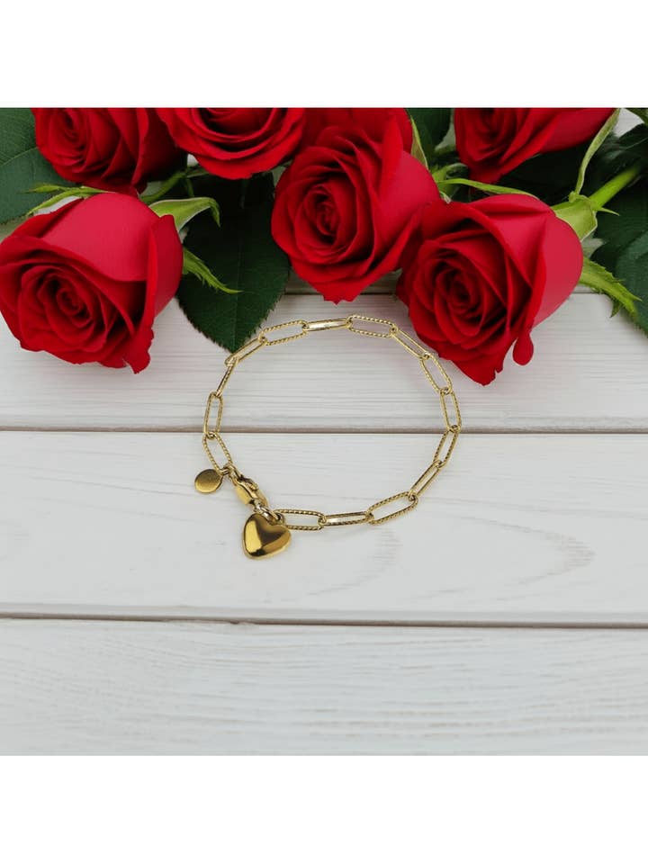 Bracelet Étreinte Cœur d'Or pour la vente par Oceanic Jewellers - Majique London