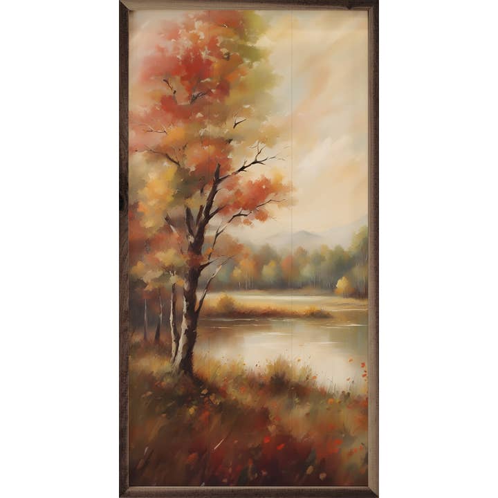 Kendrick Home - Wholesale Art Print - Autumn Trees Near Lake