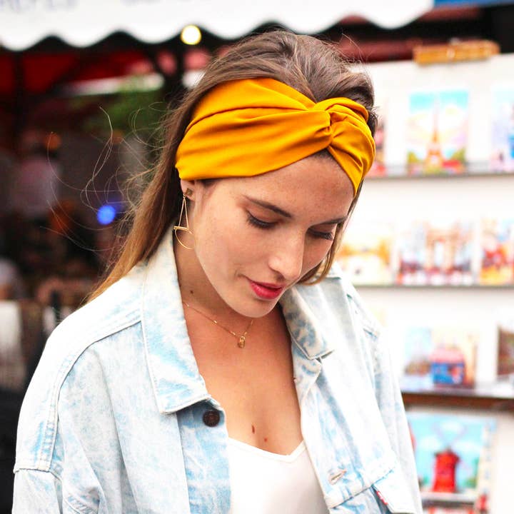 Laure Derrey Ocker Stirnband aus Polyester in Uni für den Großhandel von Laure Derrey