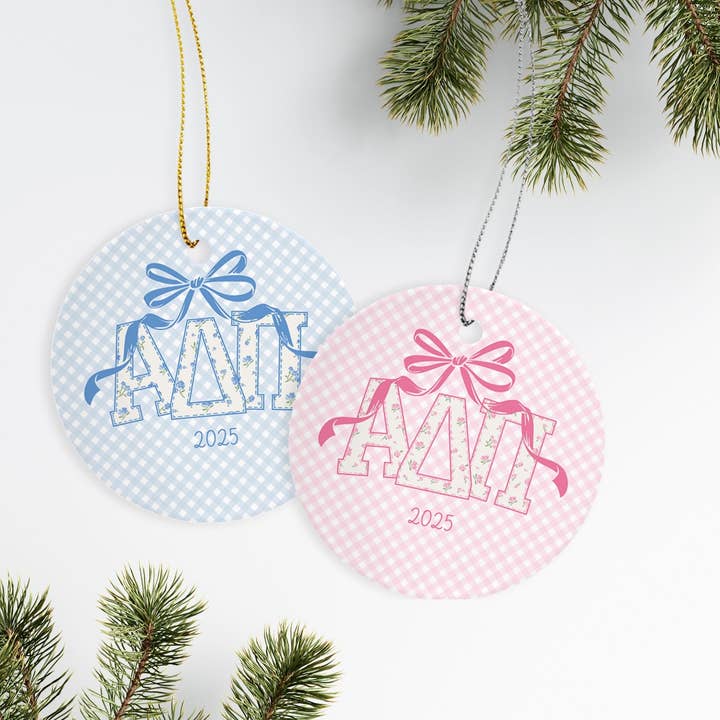 Alpha Delta Pi - Christmas Ornament - Shabby Chic and other Purchase Wholesale piante ornamentali. Free Returns & Net 60 Terms on Faire trending on Faire.