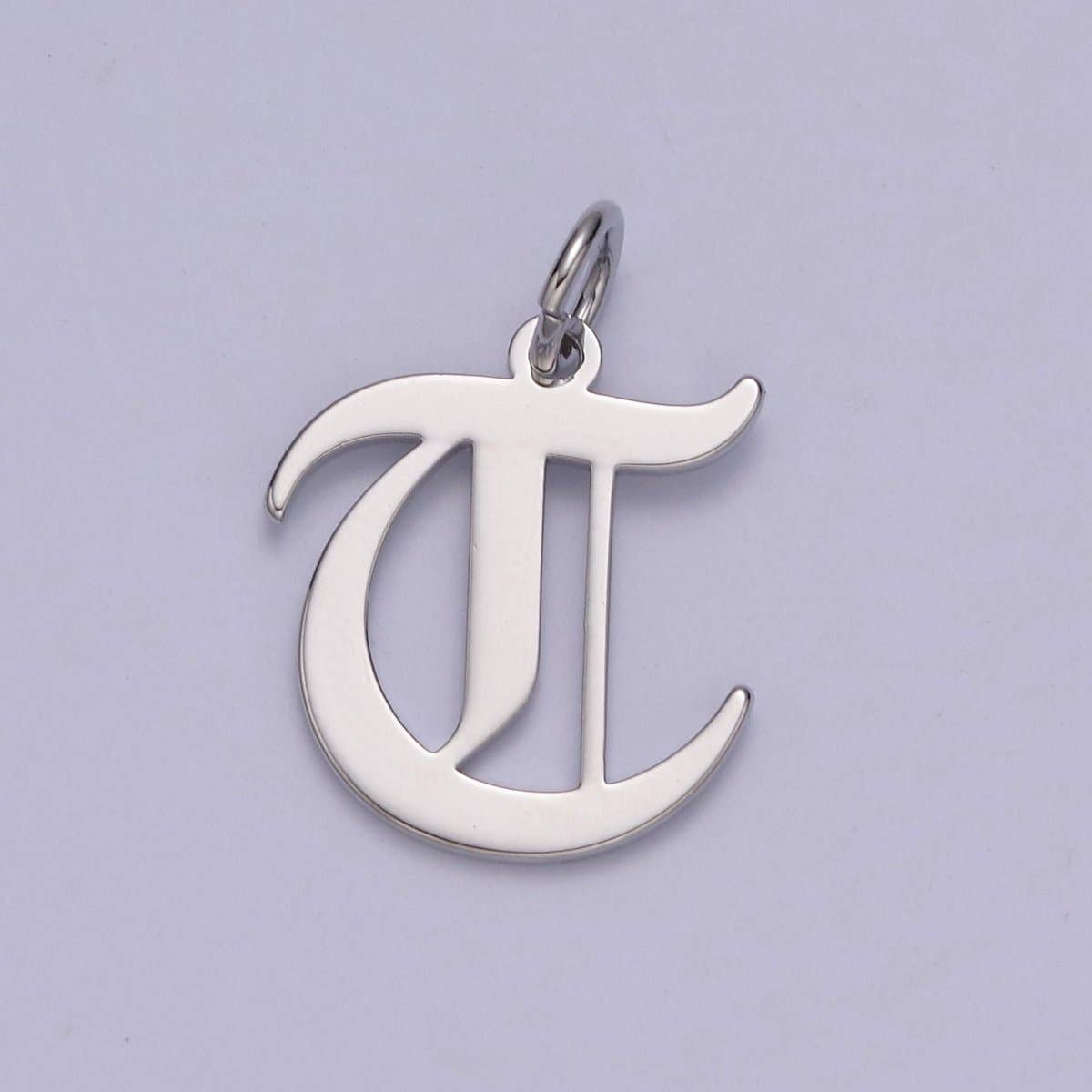 Aim Eternal - Wholesale Individual Charm/Pendant - Gothic Letter Charm, Alphabet Charm, Silver Letter Charm, 26 Letters Initial Charms Old English Letter Pendant A690~A70219