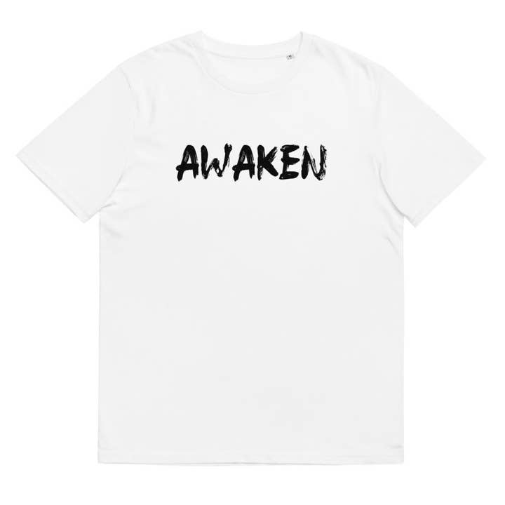 Camiseta unissex de algodão orgânico Awaken por atacado de Bow Arrow by Silvia