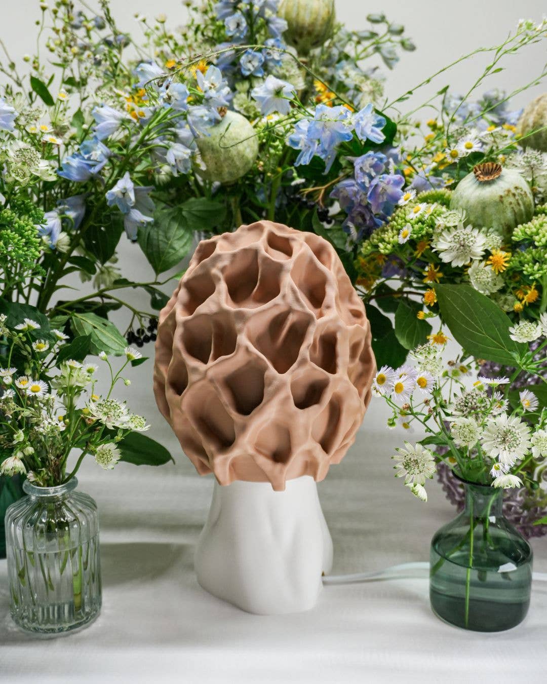 Roomberry - Wholesale Accent/Desk Lamp - Morel Mushroom Lamp - natural mushroom design, soft evening light10