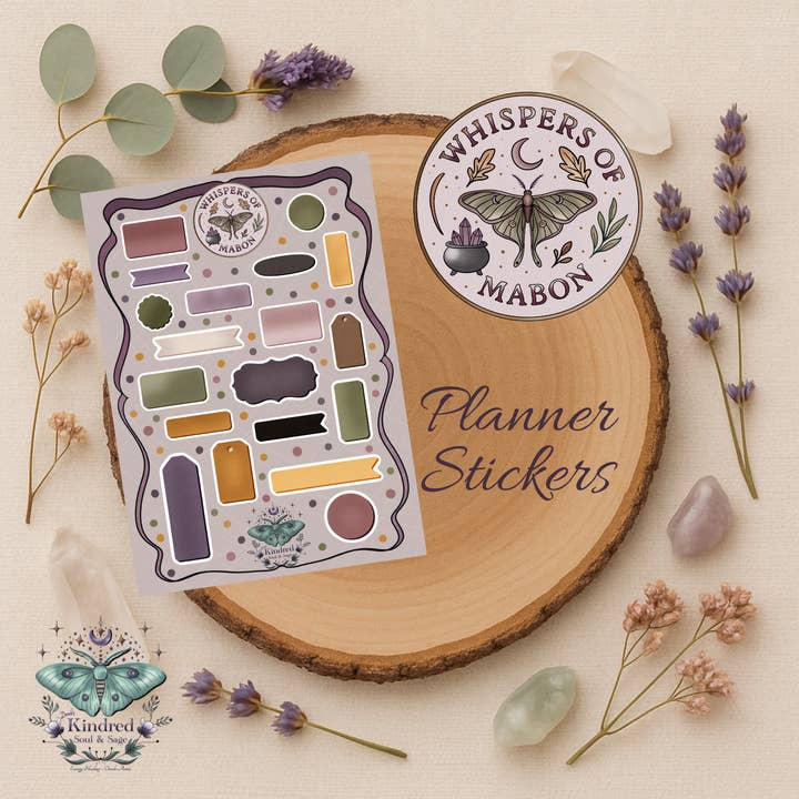 Autocollants de planificateur Whispers of Mabon UNIQUEMENT pour la vente par Doroh's Kindred Soul and Sage