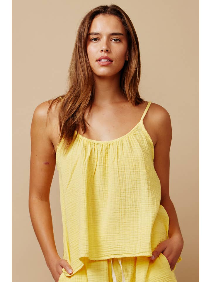 9seed - Wholesale Tank Top - Women's - PLAYA tank top in lightweight gauze