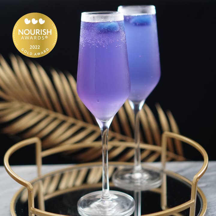 PiQi - Wholesale Kombucha - Butterfly Pea Flower + Lychee Water Kefir (750ml)