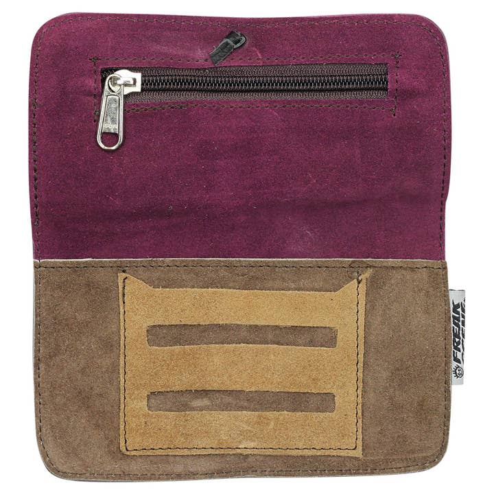 Tribal Trade GmbH - Wholesale Humidor/Cigar Accessory - Tobacco pouch suede band grey tobacco pouch swivel bag1