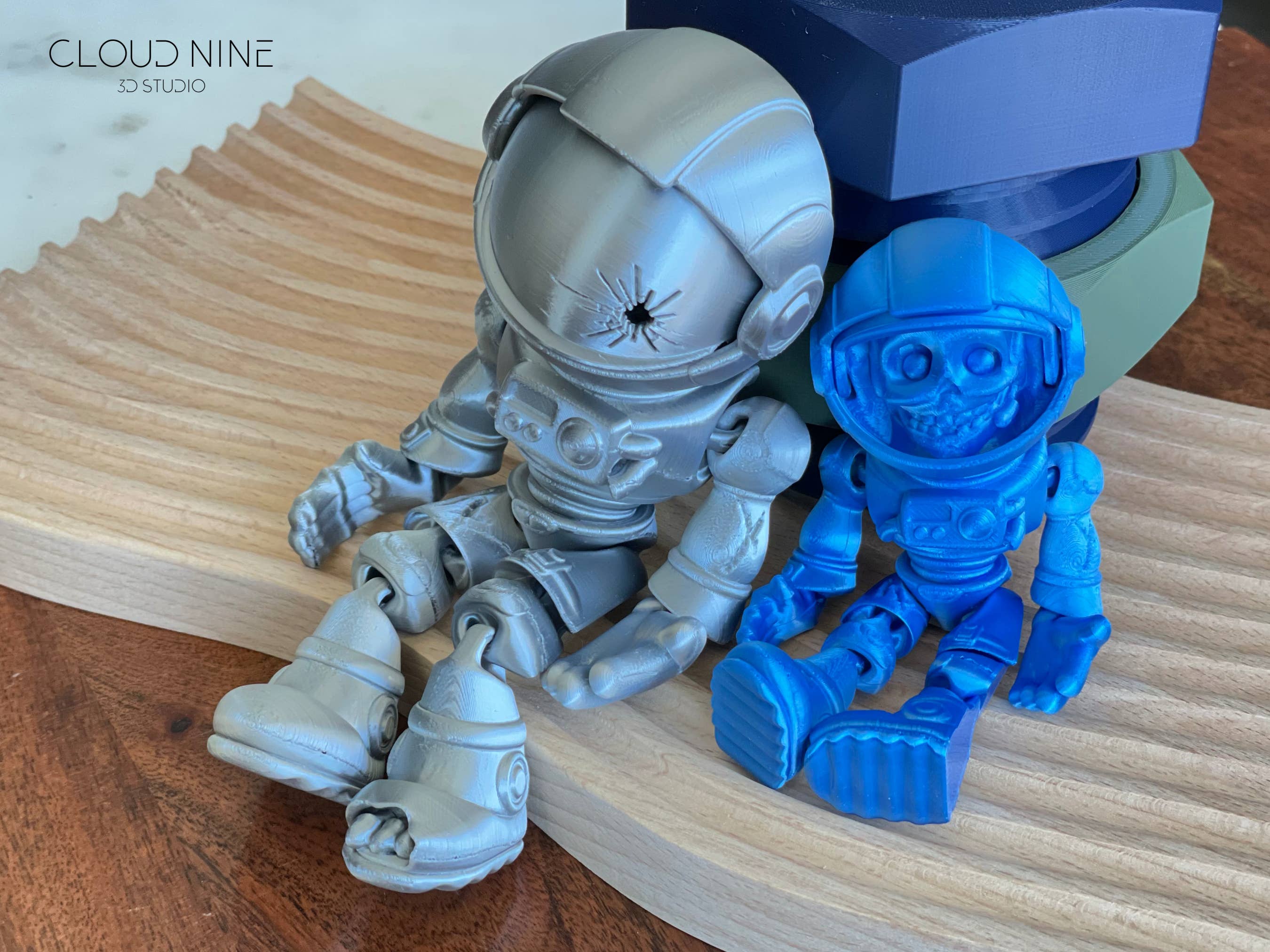 Cloud Nine 3d Studio - Wholesale Fidget Toy - Kids - Articulated Skeleton Astronaut Fidget Toy2