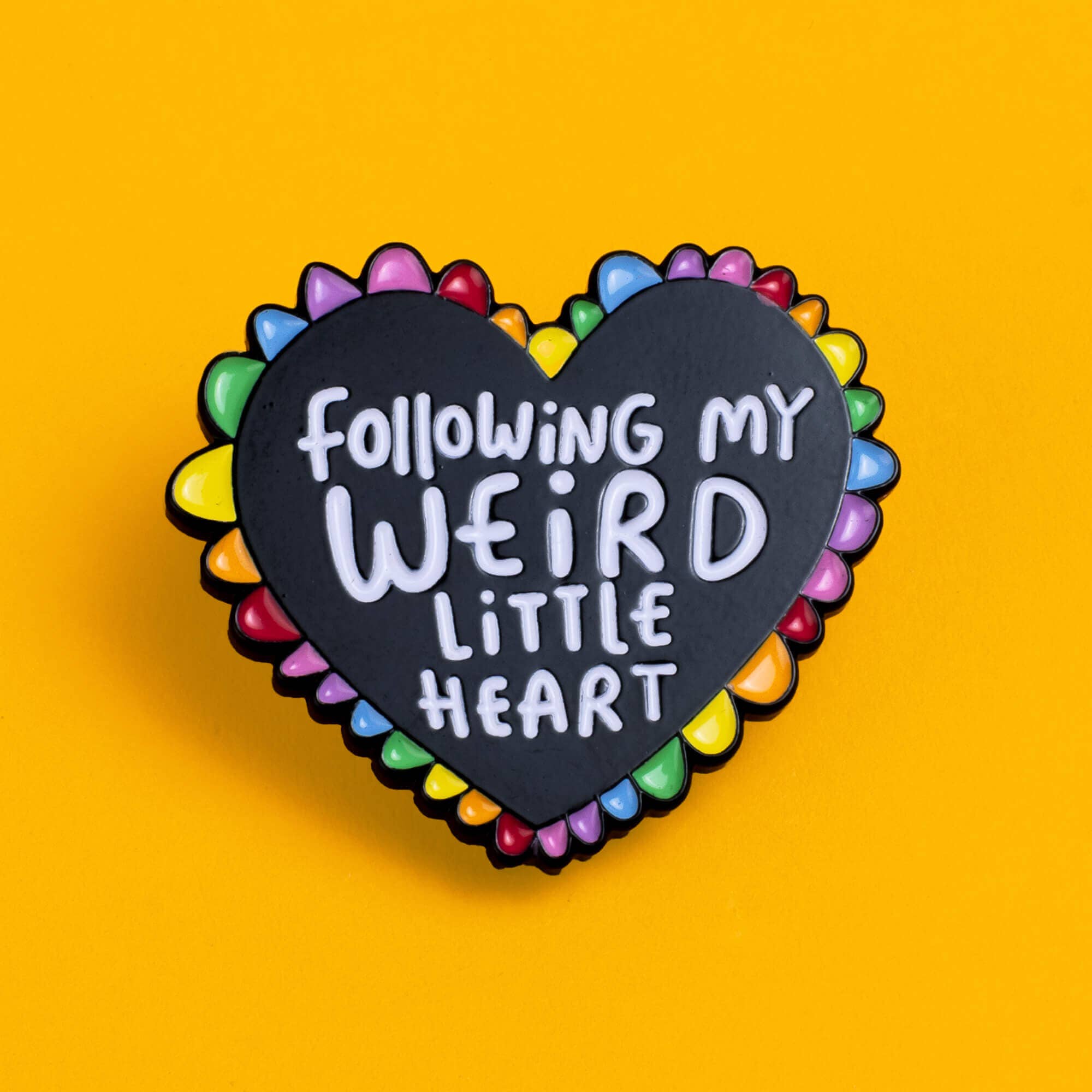 Katie Abey - Wholesale Lapel pin/button - Weird Little Heart Enamel Pin Badge1
