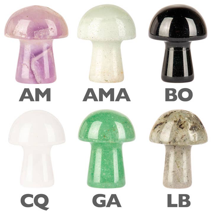 Benjamin International - Wholesale Spiritual Stone/Crystal - Crystal Mushrooms