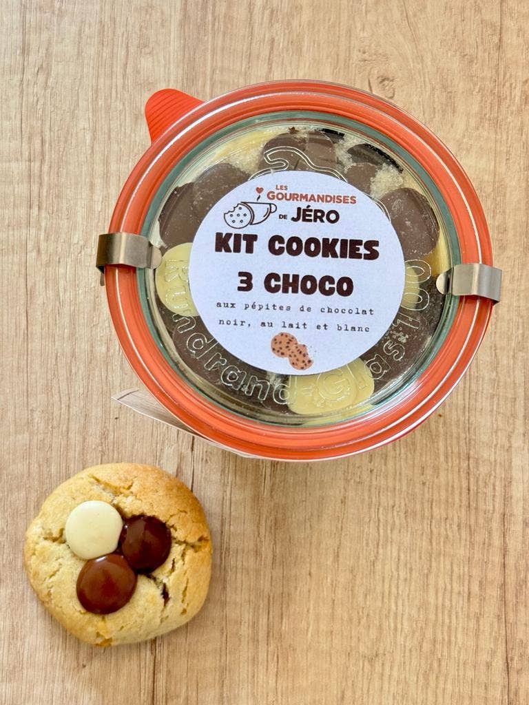 Les Gourmandises de Jéro - Wholesale Cookie Mix - Cookies 3 Choco preparation kit2