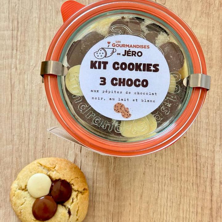 Les Gourmandises de Jéro - Wholesale Cookie Mix - Cookies 3 Choco preparation kit2