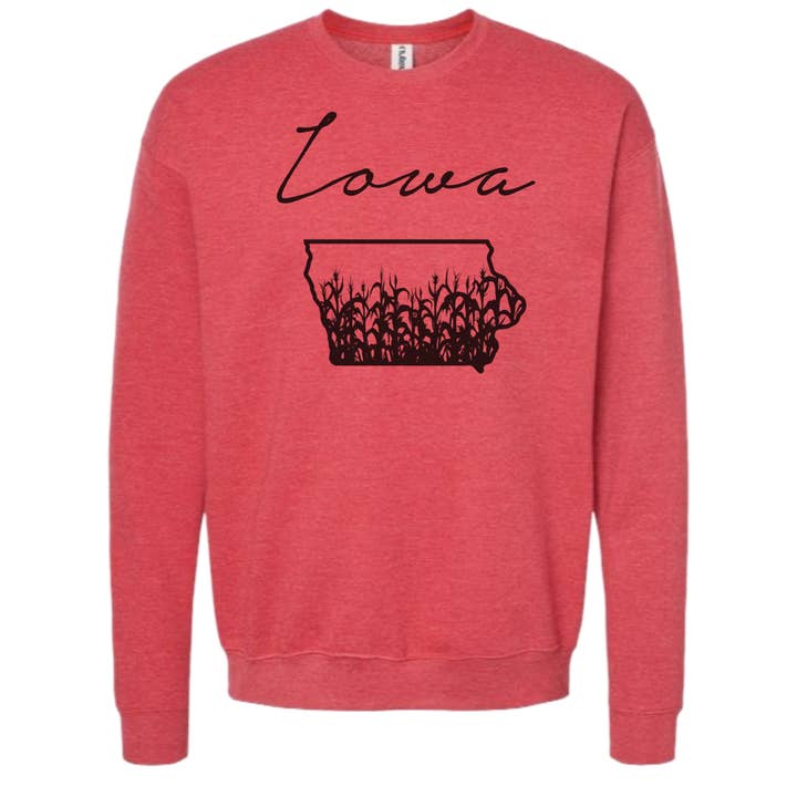 dkhandmade - Wholesale Graphic Sweatshirt - Women's - IOWA CURSIVE Sweatshirts and Hoodies 8