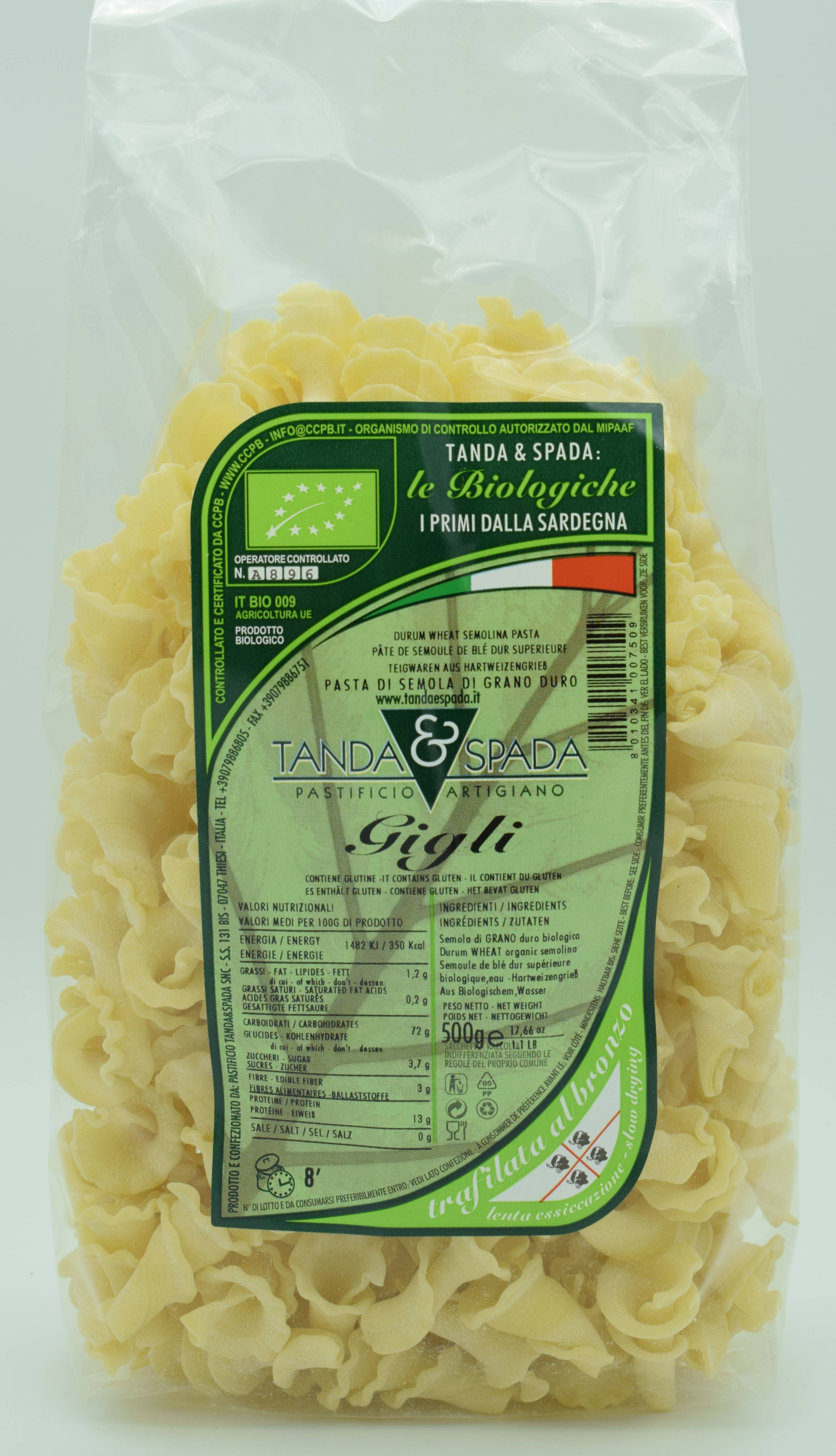 Pastificio Tanda e Spada - Wholesale Pasta - Organic semolina lilies - 500 g1