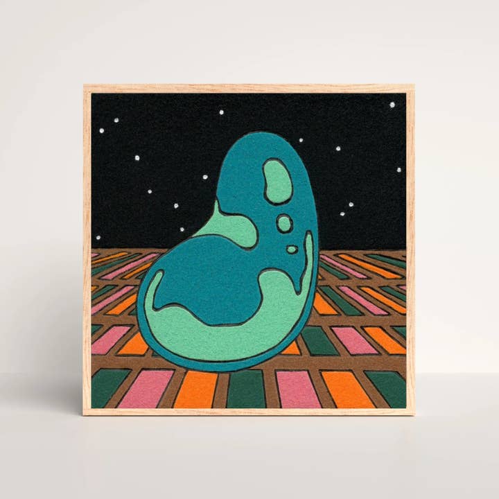 Bean, 8x8 Inch Giclée Fine Art Print for wholesale by Backseat Window