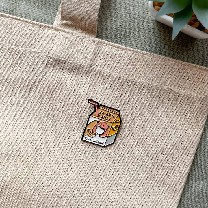 Femme Flora Design - Wholesale Lapel Pin/Button - Ba-Anya Milk Cute, Pastel SXF Soft Enamel Anime Pin4