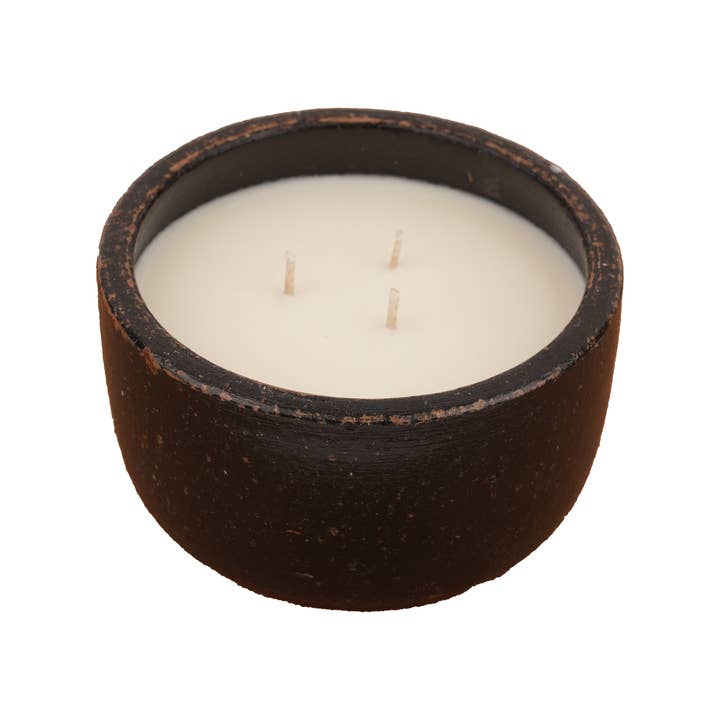My Amigos Imports - Wholesale Candle holder - Roundsy™ Candle Ready Clay Vessel-6x2.5-3 in-3 Color Choices5
