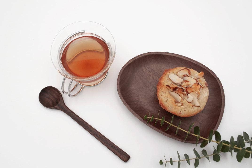 JBrody & Co. USA - Vente Cuillère de cuisine - Cuillère à mélanger en bois de noyer 6,5'' - Ustensile de cuisine fait main1