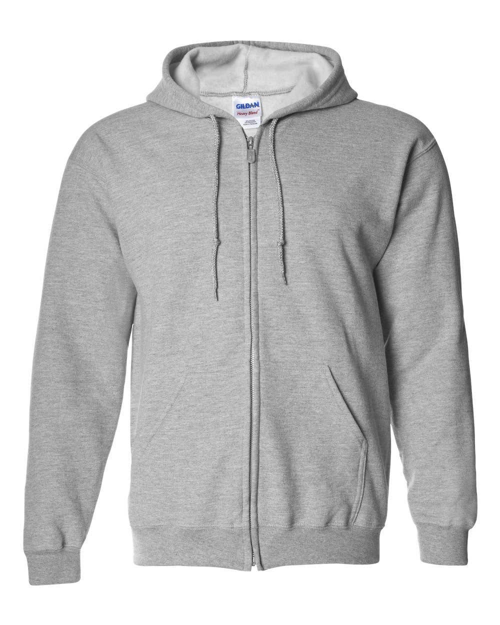 Eleven Fashion – Großhandel Hoodie – Herren – Gildan - Kapuzensweatshirt mit durchgehendem Reißverschluss aus Heavy Blend11