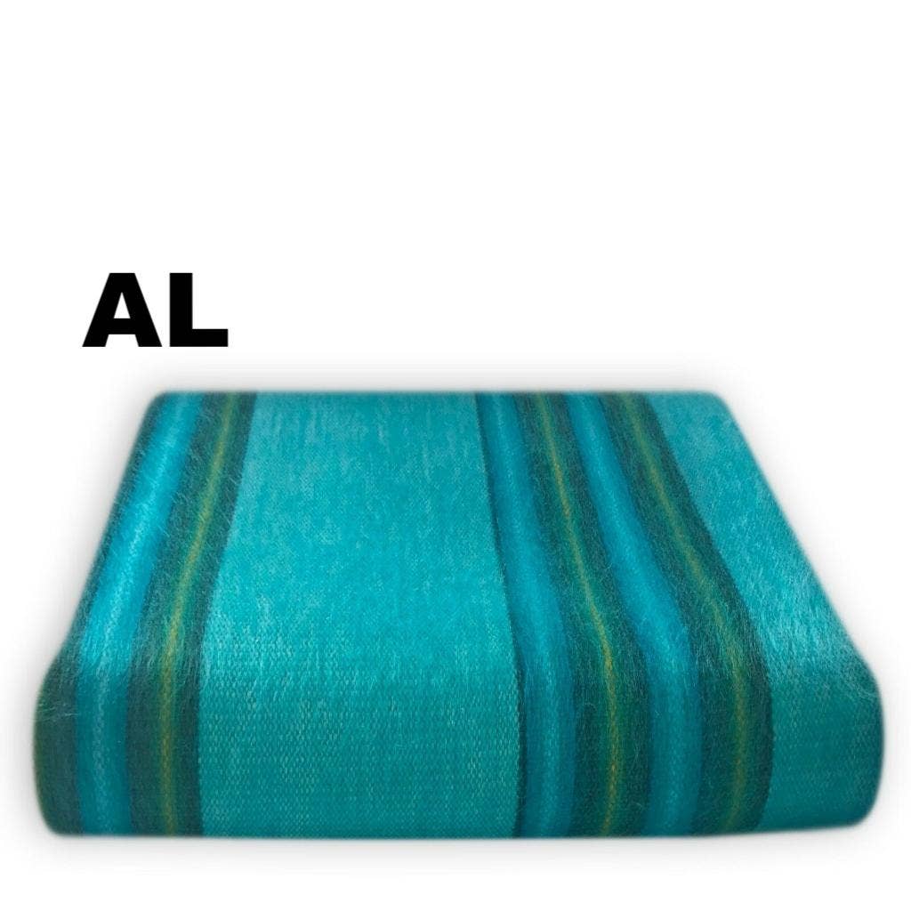 Choice Alpaca Products – wholesale Filtar – Alpacka Bed Filt - Randig54