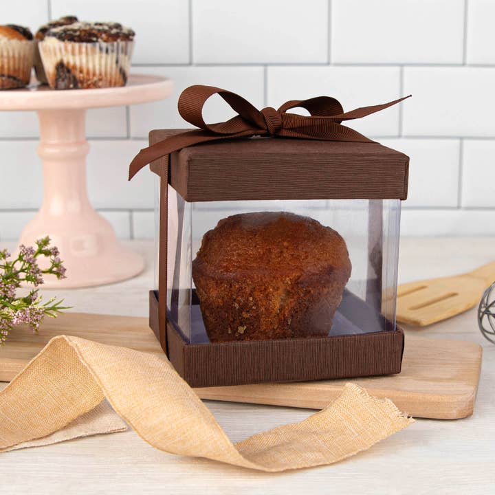 Hammont - Wholesale Gift Box - Clear Plastic Gift Boxes 6 Pack Bakery Boxes6