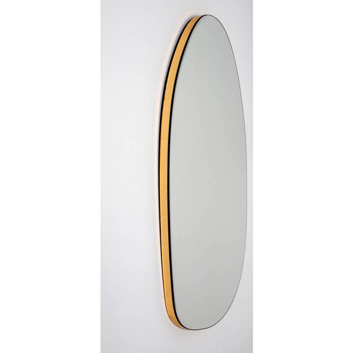 Gdeco – wholesale Wall mirror – Dali Oval Mirror Golden Frame. 70*50 Cm