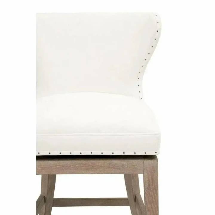 LOOMLAN - Wholesale Stool - Milton Swivel Counter Stool LiveSmart White3