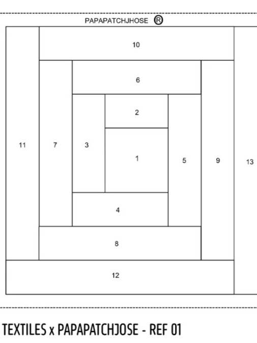 REF01 - Patchworkblock - 100% bomull för wholesale av Artiq Textiles