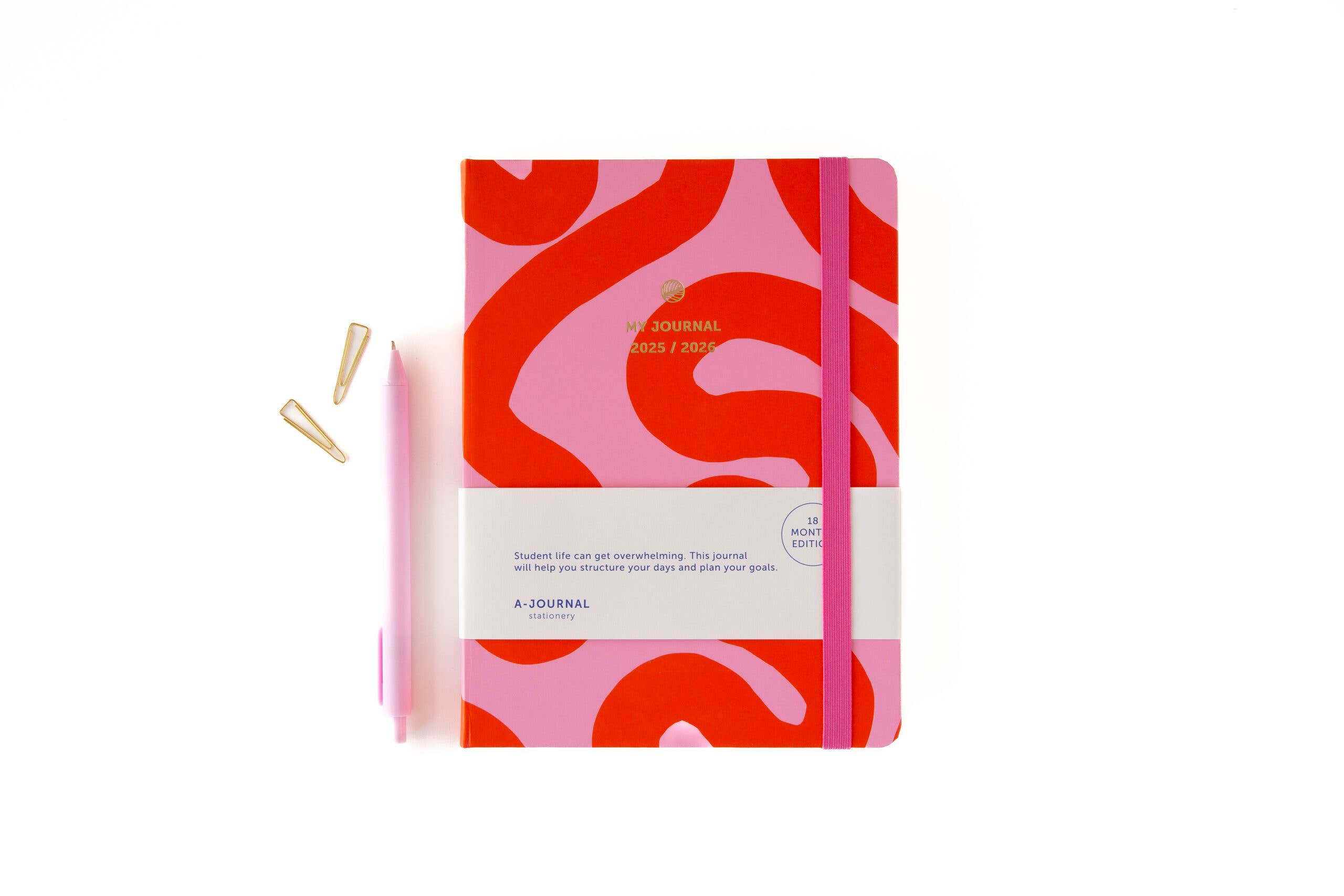 A-Journal Stationery - Wholesale Journal/Diary - My Journal 18 months school Diary 2025/2026 Flow Pink4