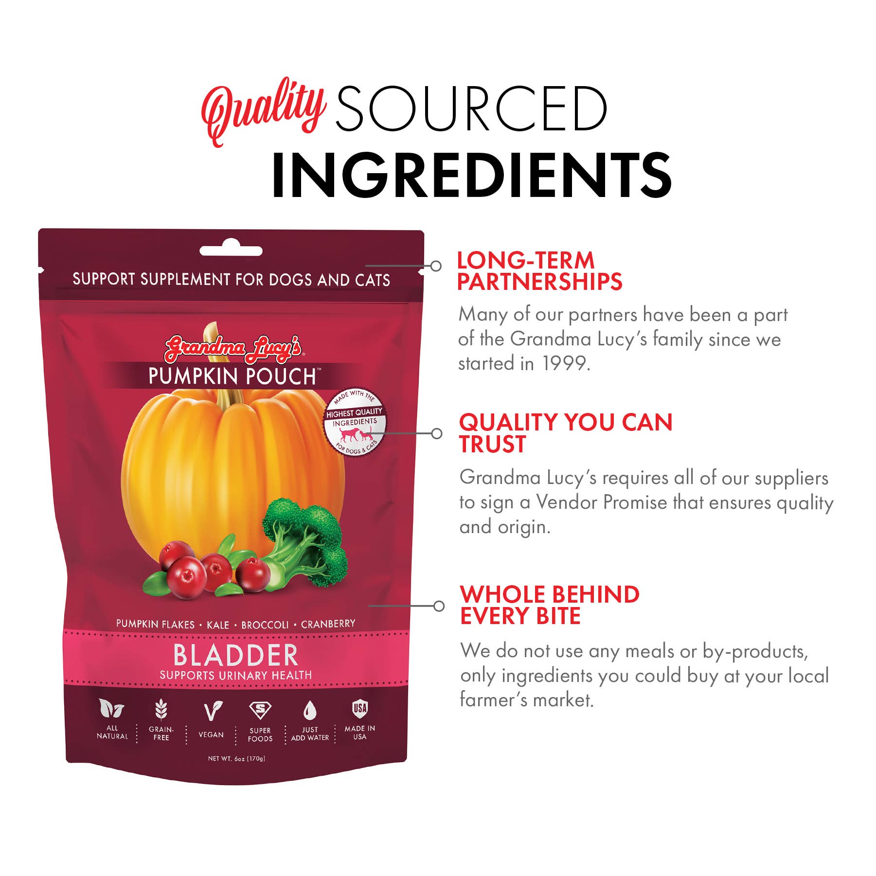 Grandma Lucy's - Wholesale Pet Supplement - Dog - Pumpkin Pouch Bladder - 6oz3