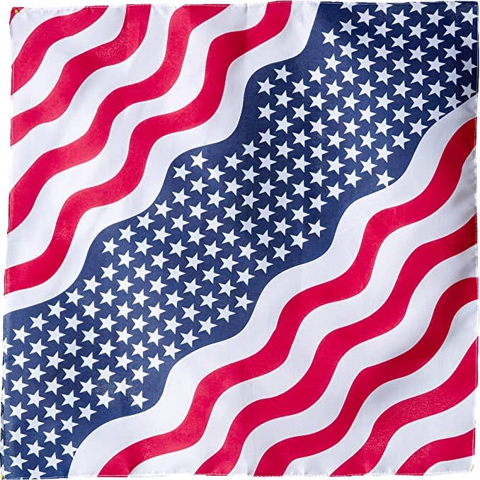 Patriotic Bandana for wholesale by Caufield's Novelty