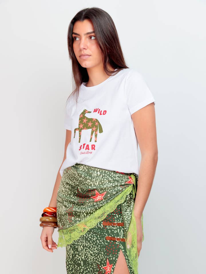 Basic T-shirt Wild Star voor wholesale door Chill&Buy