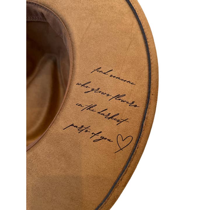 Wild Indigo - Wholesale Cowboy Hat - Women's - Zach Bryan Lyrics Burnt Hat Western Hat