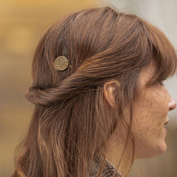 LOUISETTE Pasador de cabello con moneda de Saint Louis para venta al por mayor de GYPSO